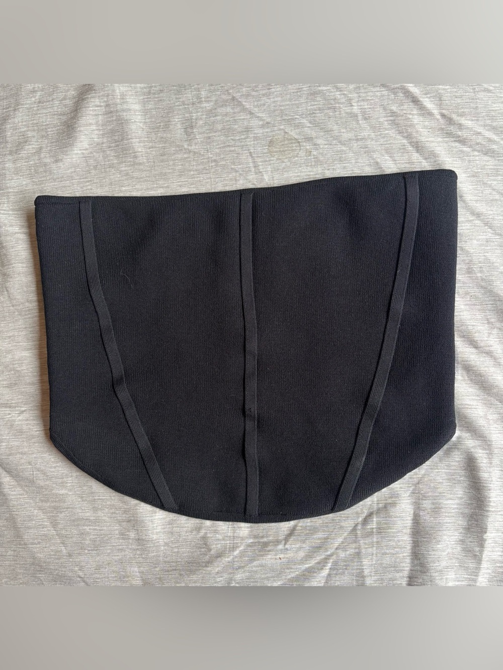 Babaton Sculpt Knit Black Mini Tube Top Medium - Picture 2 of 6